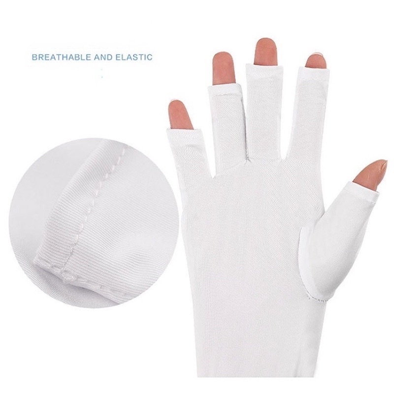 Găng tay chống tia Uv làm nail