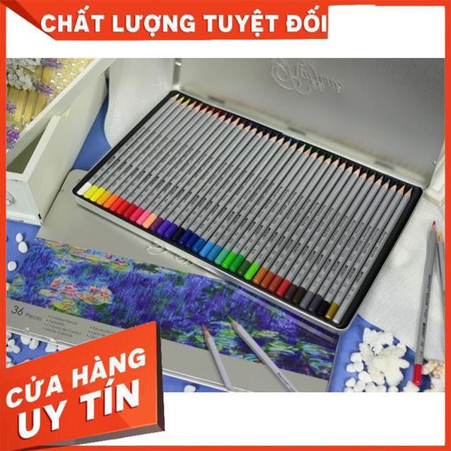 CHÌ MÀU KHÔ CAO CẤP MARCO RAFFINE HỘP THIẾC 36 MÀU 7100-36TN Giá rẻ