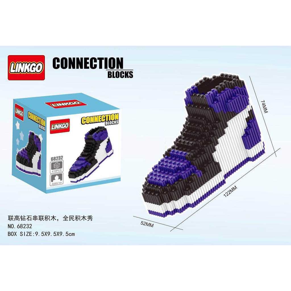 Đồ Chơi Lắp Ráp Mô Hình Giày Sneaker Nhỏ