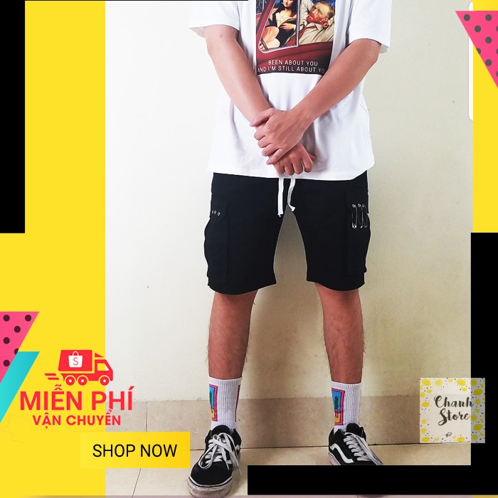 Quần short kaki mix kim băng - (Freeship từ 150k) - Phong cách đường phố