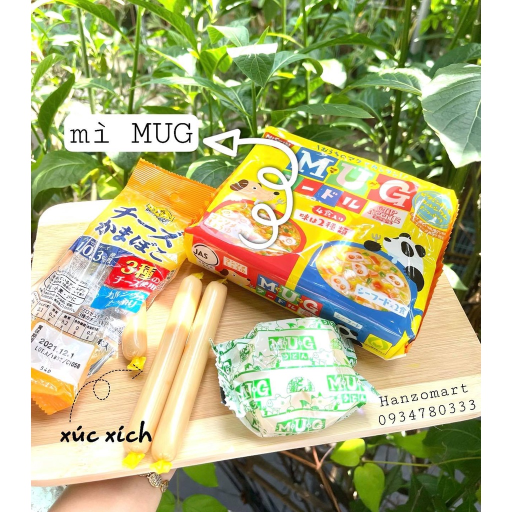 Mì tôm Mug Nhật Bản Nissin cho bé ăn dặm