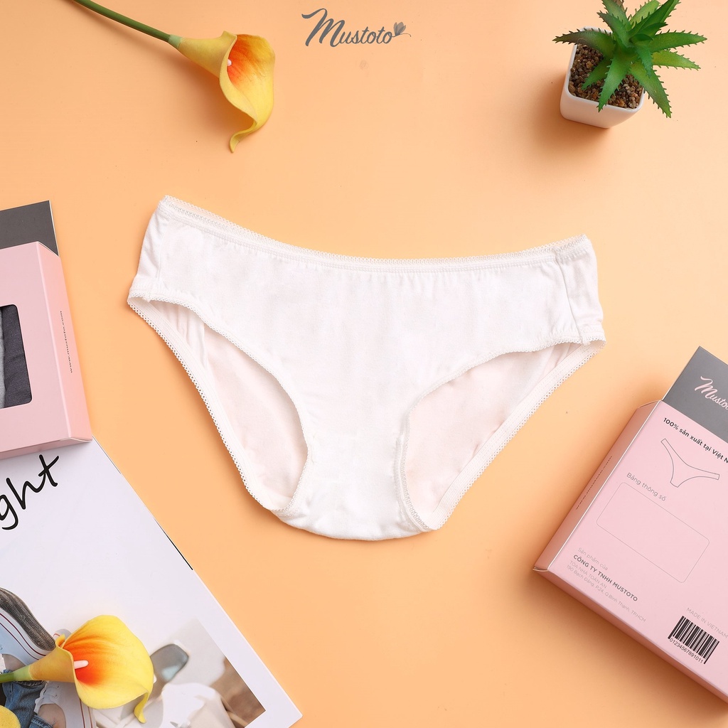 Combo 5 Quần Lót Cotton Mềm Mịn Thấm Hút Lưng Thấp (Mustoto MQ28)