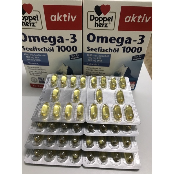 Viên uống dầu cá Omega 3 -1000 Doppel herz