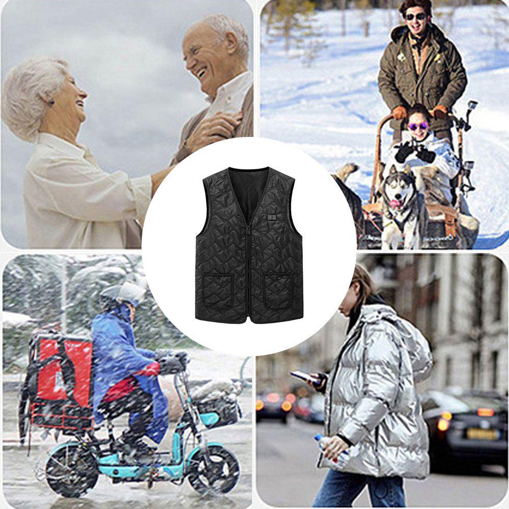 Áo Khoác Giữ Ấm Cơ Thể Bằng Điện 8 Khu Vực Chống Gió Thoải Mái Thời Trang Mùa Đông