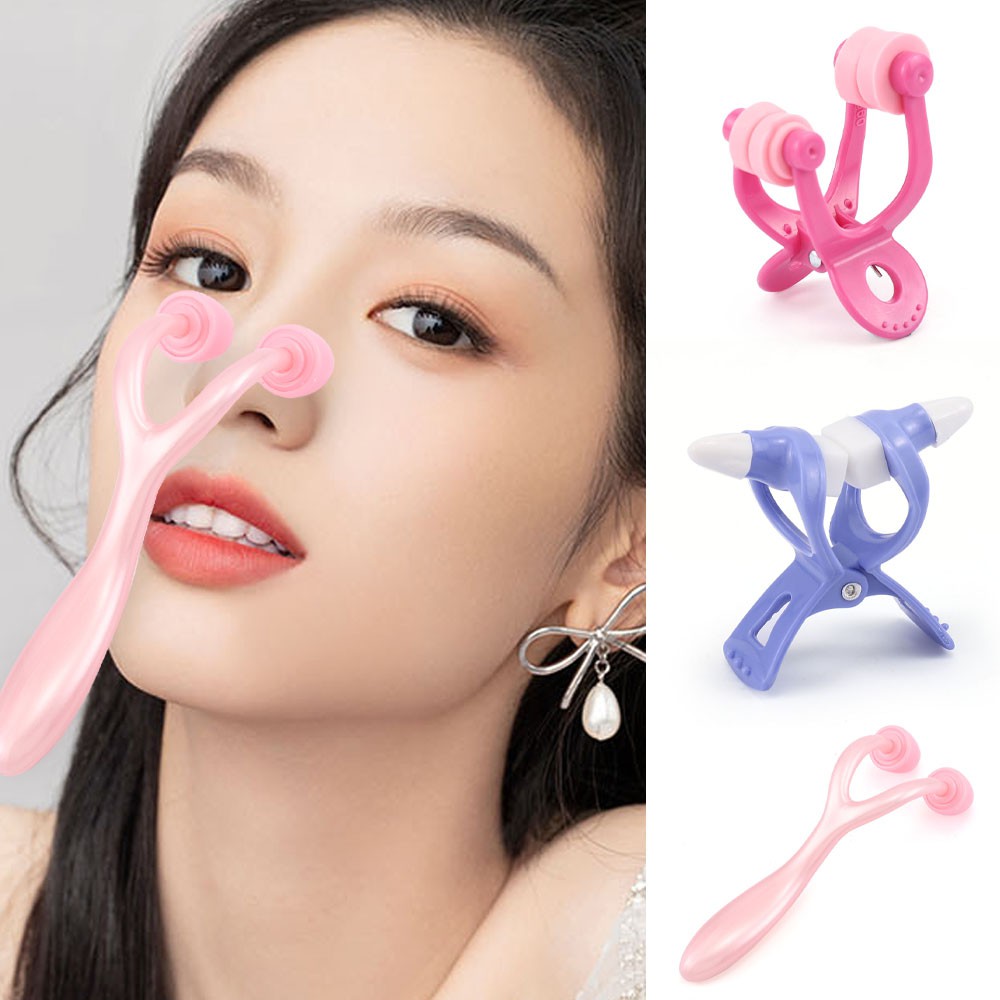 [Hàng mới về] Bộ 3 Đồ Kẹp Mũi Hỗ Trợ Cải Thiện Dáng Mũi Bằng Nhựa Cao Cấp