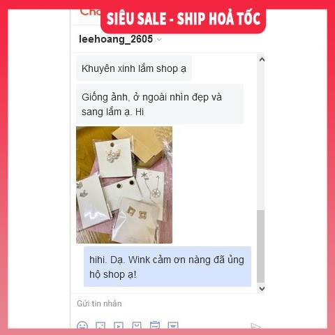 [SIÊU SALE - KÈM ẢNH THẬT] Bông tai đính đá hình thoi| Khuyên tai đẹp| Phong cách Hàn Quốc - Wink Accessories L1AS05