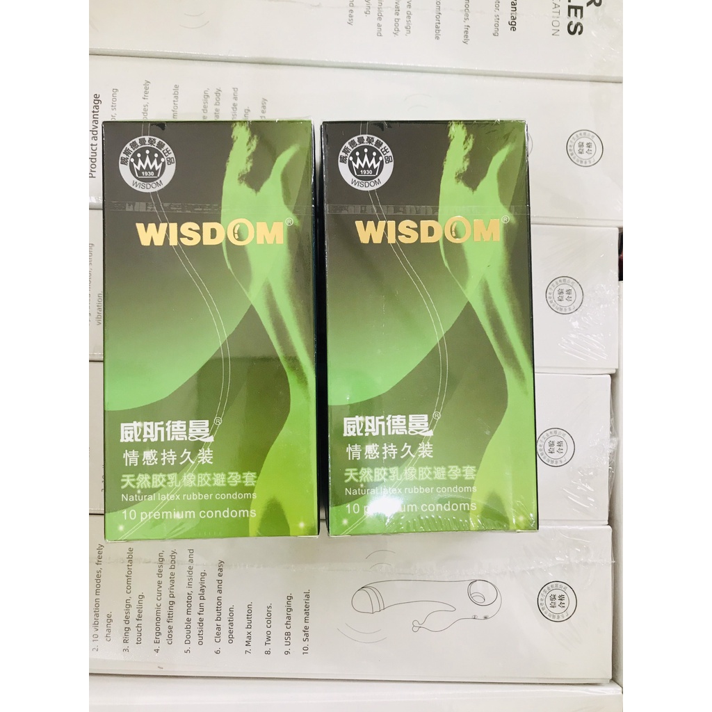 Bao cao su Westerman bôi trơn trong - Gel bôi trơn nhiều nước màu xanh lá 10 pc