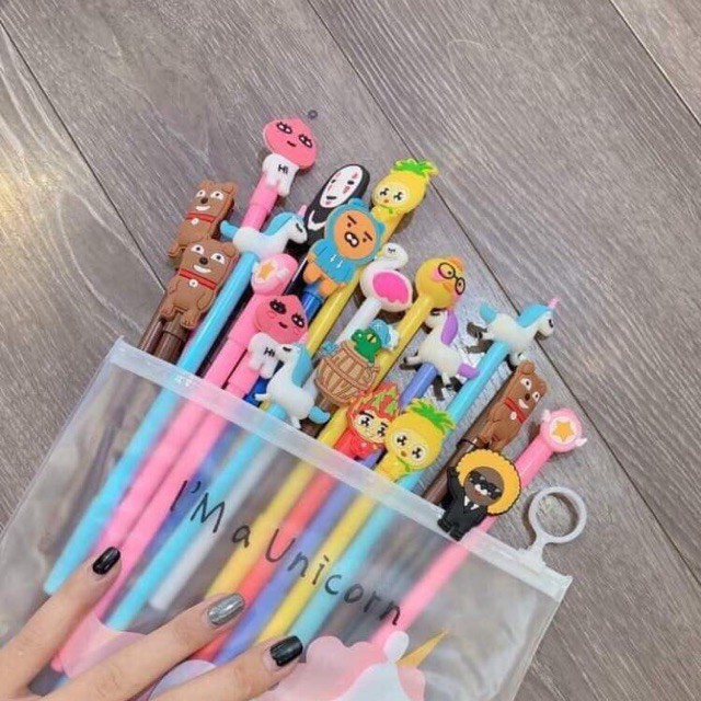 Bút bi nước hoạt hình cute cho văn phòng phẩm,học sinh sinh viên -Màu Ngẫu Nhiên- Tặng túi đựng bút khi mua từ 20 chiếc