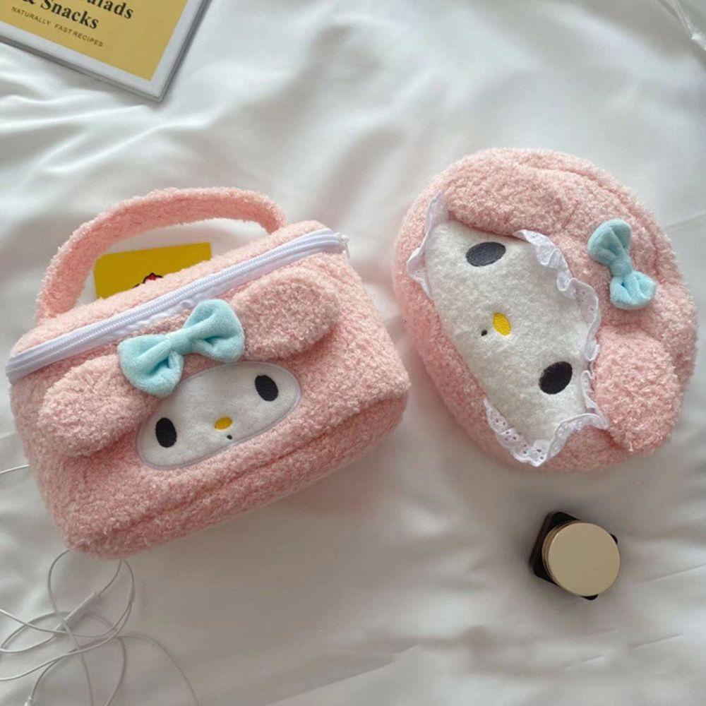 Túi Đựng Đồ Trang Điểm Cỡ Lớn Đa Năng Họa Tiết Hoạt Hình Melody Đáng Yêu