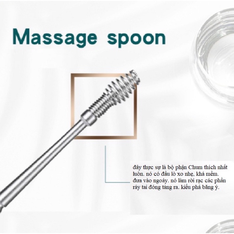 Bộ dụng cụ lấy ráy tai 6 món tiện lợi (có hộp)