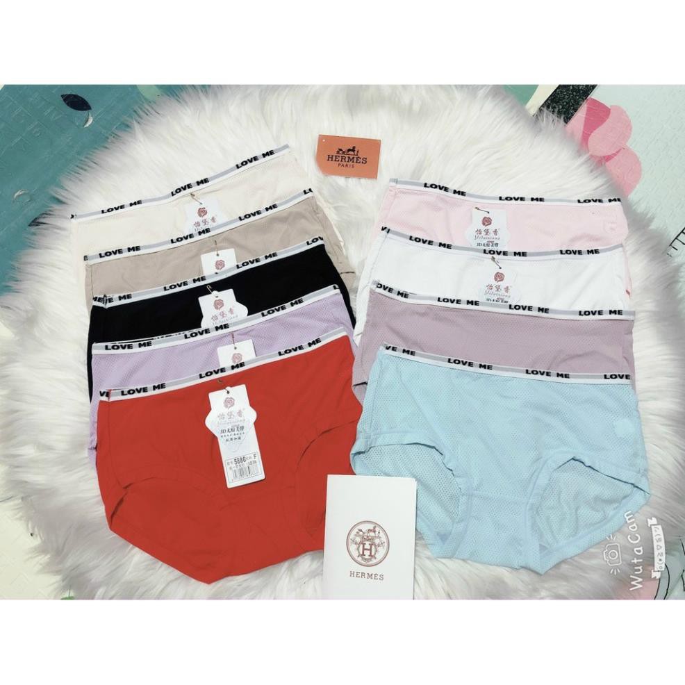 Quần lót nữ cạp viền LOVE ME⚡FREESHIP⚡Chất Vải su thông hơi cao cấp cực mềm, siêu mát lạnh