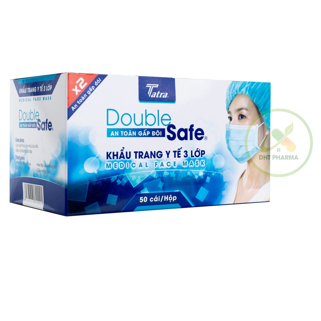 Khẩu trang y tế Double Safe 3 lớp