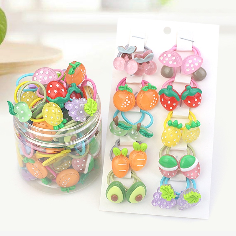 Dây Buộc Tóc Cao Su Cỡ Nhỏ Không Đau Cho Bé Gái