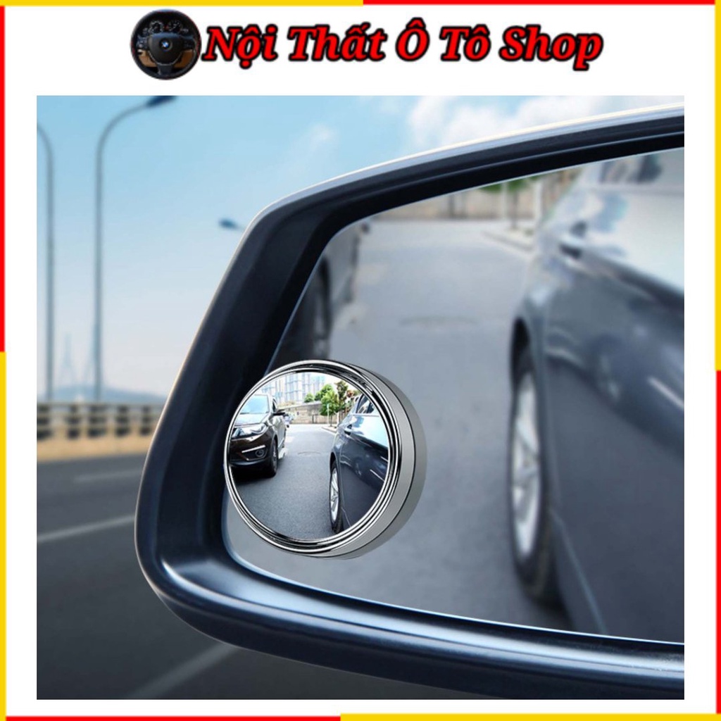 Gương Cầu Lồi Ô Tô Trắng Tĩnh Điện Xoay 360 Độ - Gương Xóa Điểm Mù | Nội Thất Phụ Kiện Chính Hãng - Nội Thất Ô Tô Shop