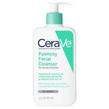 Sữa rửa mặt Cerave Foaming Facial Cleanser bản Mỹ (Pháp) Cerave da dầu & Da Khô các size 236ml - 355ml - 473ml