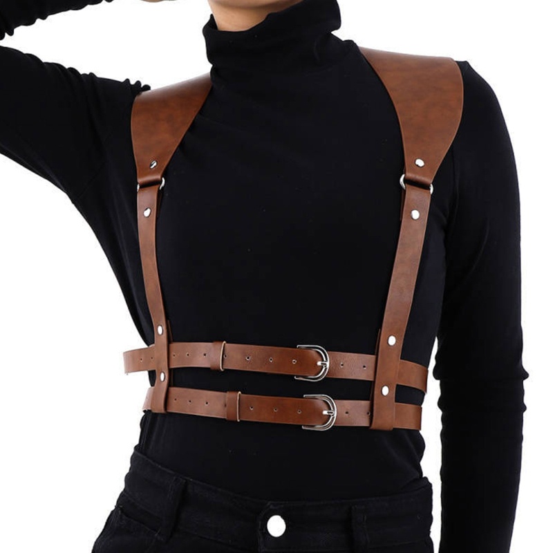 Xiangbao Dây Đai Nịt Cơ Thể Bằng Da PU Quyến Rũ Điêu Khắc Cho Nữ