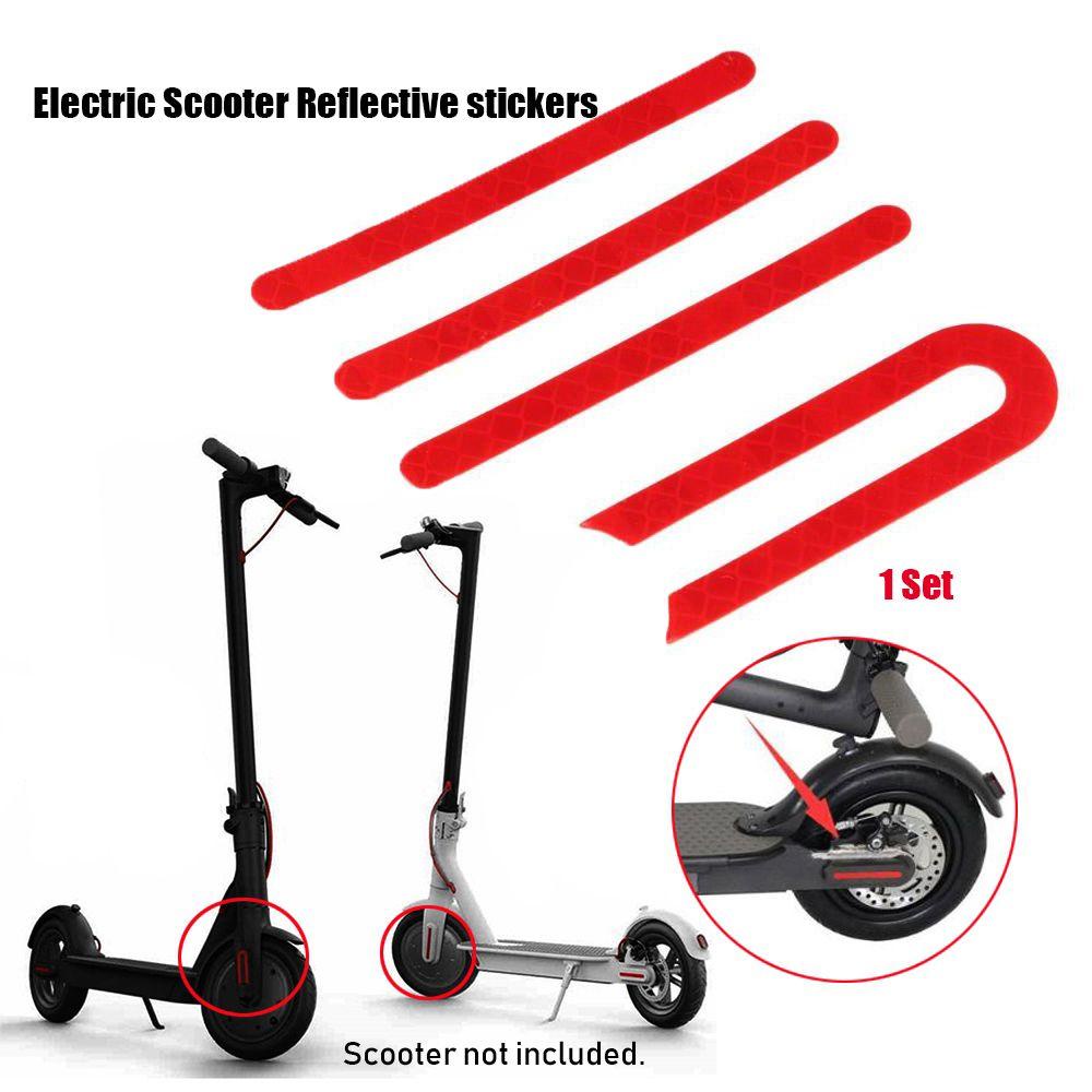 MUVAKO 1 Bộ Miếng Dán Viền Bánh Xe Trước / Sau Xe Scooter Điện Xiaomi Mijia M365