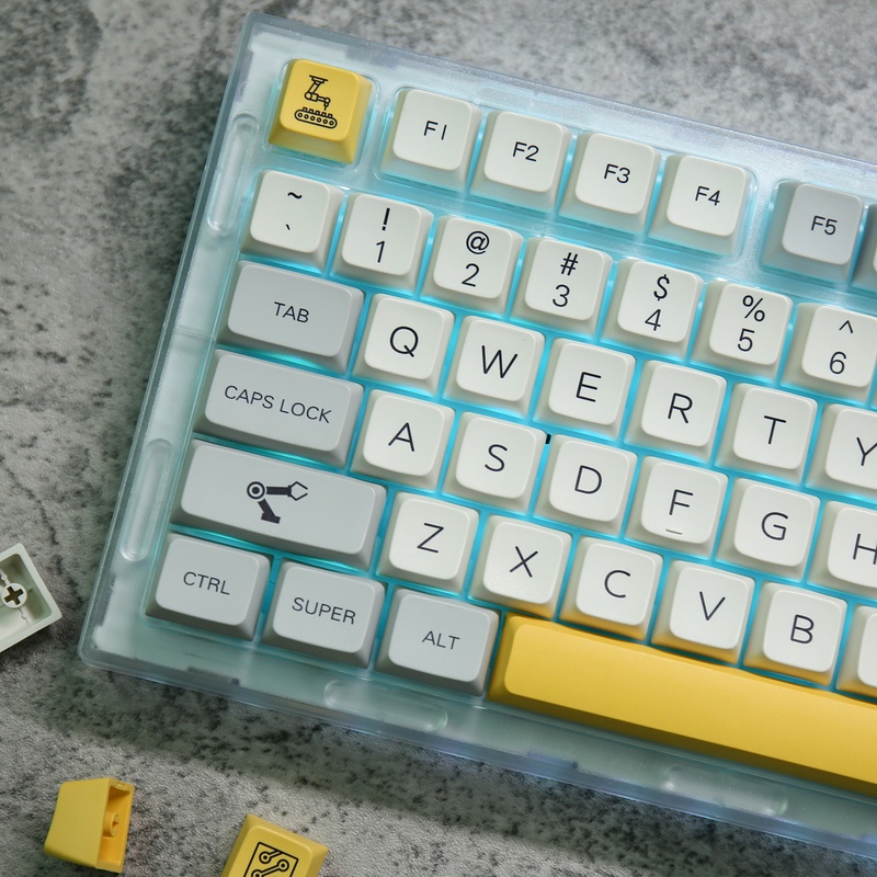 Keycap công nghiệp MDA Hồ sơ phong cách cổ điển 127 phím PBT Dye thăng hoa bàn phím cơ Keycaps