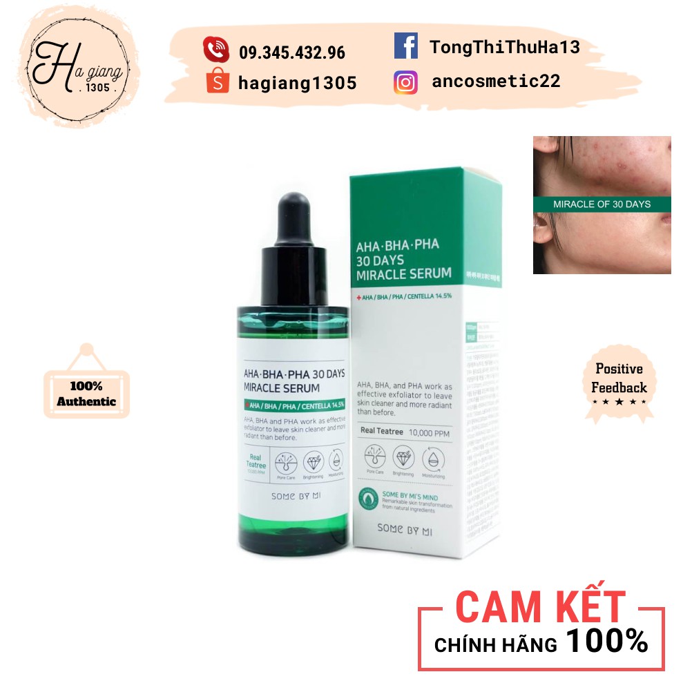 [Chính Hãng] Tinh Chất Ngừa Mụn Hiệu Quả Some By Mi AHA-BHA-PHA 30 Days Miracle Fullsize 50ml