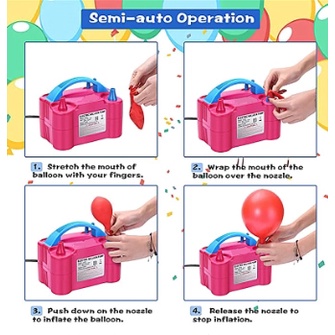 Bơm bong bóng bằng điện thuận tiện, dễ dàng trang trí