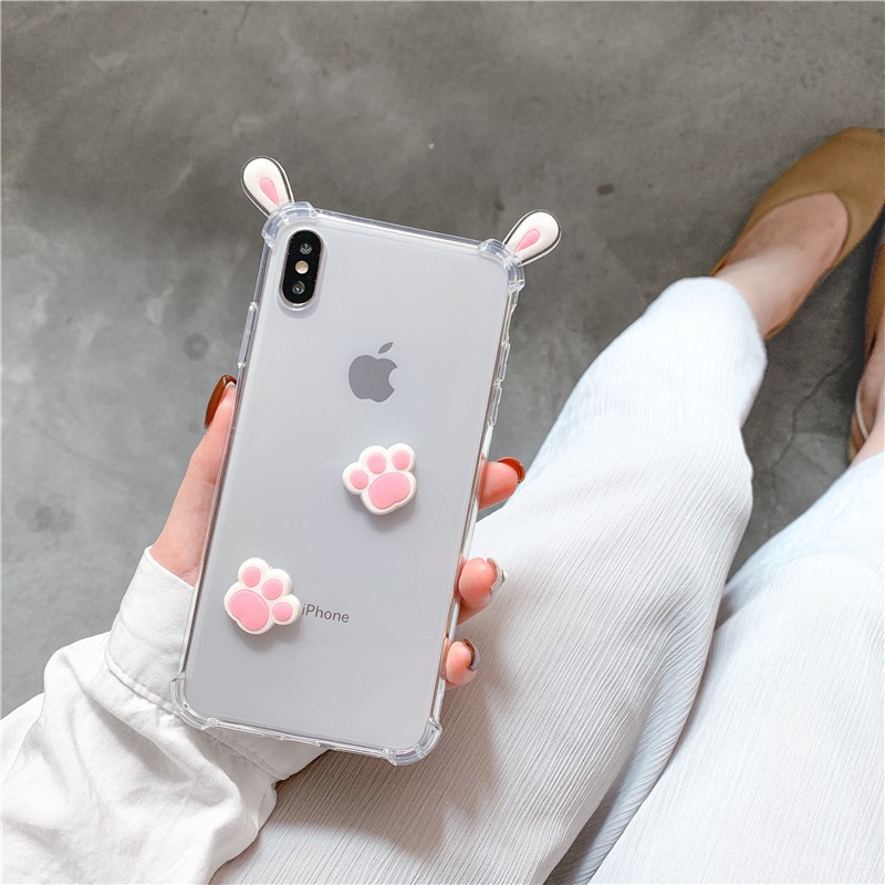 [XẢ KHO BÁN LỖ] ỐP IPHONE Ở đâu rẻ hơn? ỐP TRONG TAI THỎ CUTE GIÁ HẠT DẺ