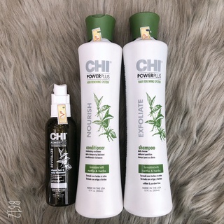 BỘ DẦU GỘI XÃ CHI POWER PLUS EXFOLIATE GIÚP NGĂN RỤNG VÀ TINH CHẤT KÍCH MỌC TÓC