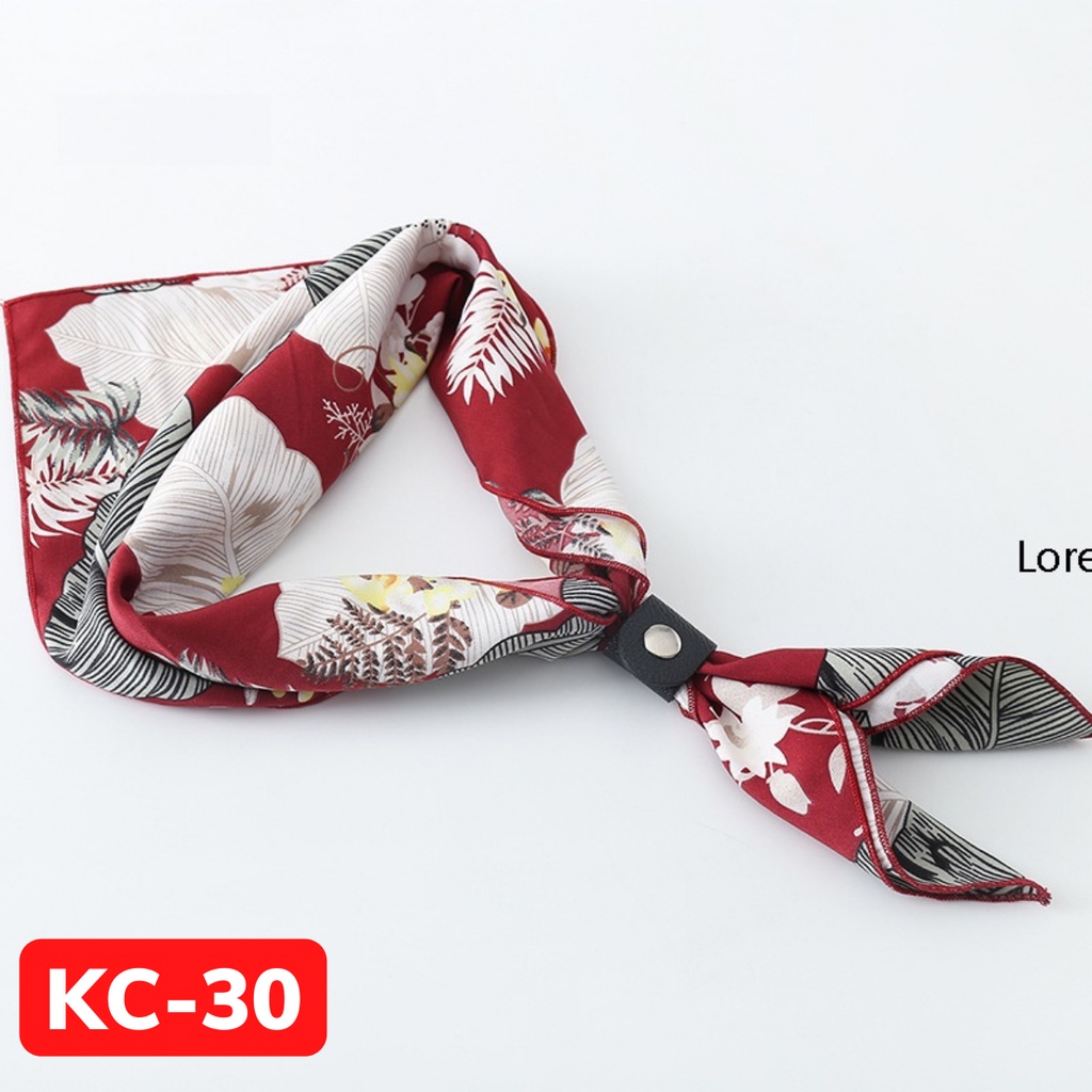 Khăn đeo cổ nam kết hợp áo sơ mi, thời trang phong cách Hàn Quốc KC-30