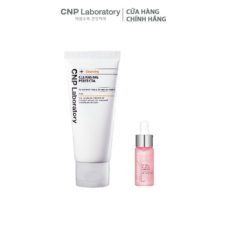 [HB Gift] Combo tẩy trang dưỡng trắng Vitamin B CNP Gift Set 2pcs 55ml Gimmick