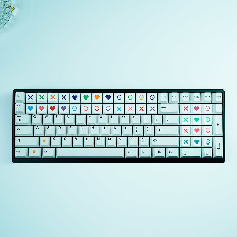 Nắp Gắn Phím Cách Nhiệt PBT Hình Trái Tim Cho Bàn Phím Cơ