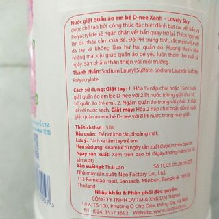 Nước giặt Dnee xanh biển( chính hãng đại thịnh )