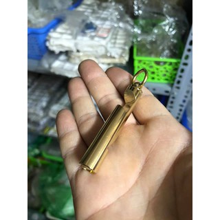 Còi đồng treo móc chìa khóa