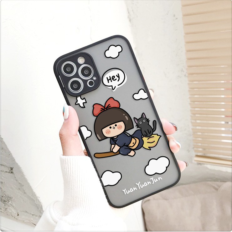 Ốp Lưng Iphone Cạnh Vuông Chống Sốc Lưng Sần Pro Cam hình Morris Every Thing 7plus/8plus/x/xs/11/12/13/14/pro/max