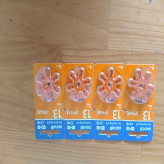 pin 13 maxell  cho máy trợ thính đeo tai vĩ 6 viên