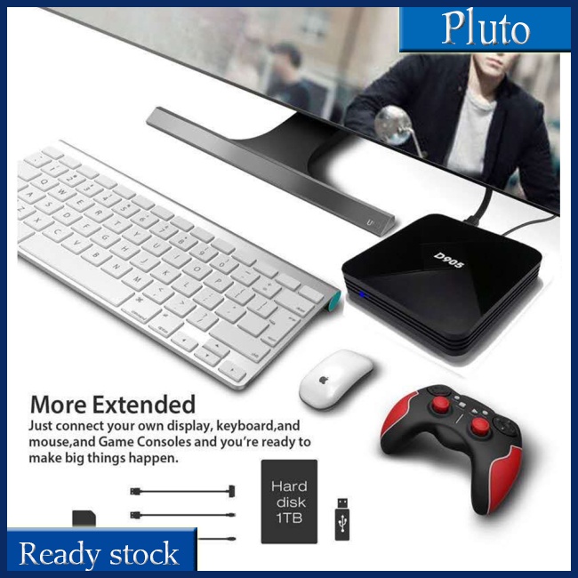 Hộp Trò Chơi Điện Tử Thông Minh D905 4k Amlgic S905 Kết Nối Wifi Tương Thích Với Android Tv Box