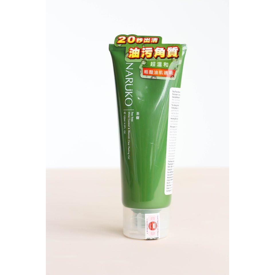 Gel tẩy tế bào chết Naruko trà tràm Tea Tree Shine Control and Blemish Clear Peeling Gel 120ml (Bản Đài)