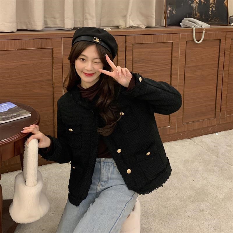 Áo Khoác Len Dày Dáng Ngắn Thời Trang Mùa Hè Cho Nữ