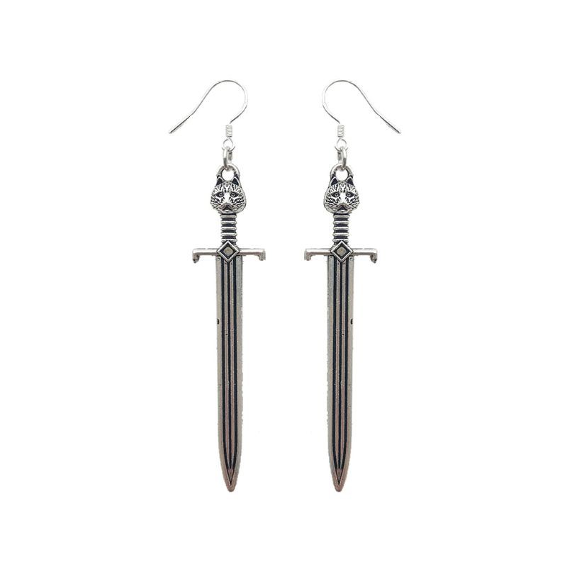 Khuyên Tai Hình Thanh Kiếm Phong Cách Gothic Thời Thượng