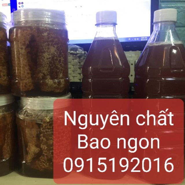 (Hà nội) Mật ong hoa cafe nguyên chất bao ngon bao 190k/1L - Sáp 210k/1hũ