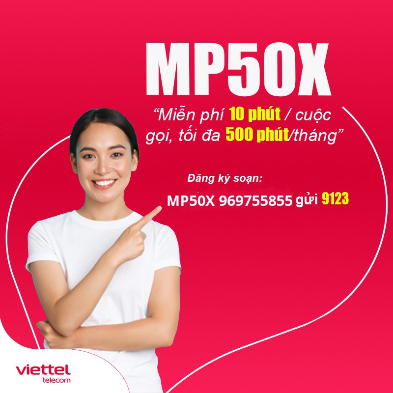Sim 4G Viettel có 500 phút gọi nội mạng chỉ 50K/tháng
