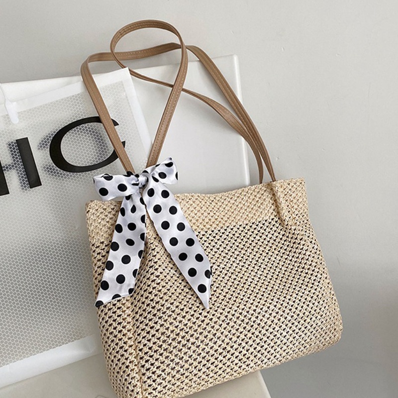 Túi Xách Đan Lát Hình Vuông Cỡ Lớn Thời Trang Mùa Hè Cho Nữ