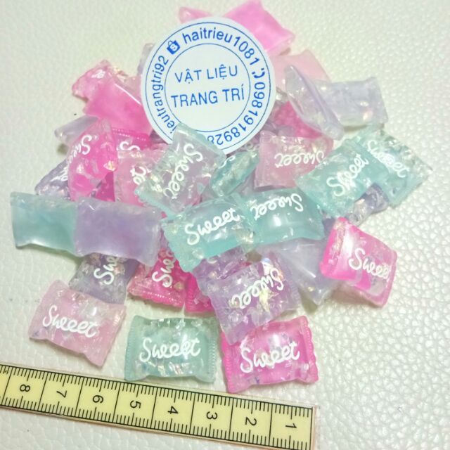 Mô hình Kẹo sweet trong suốt charm slime