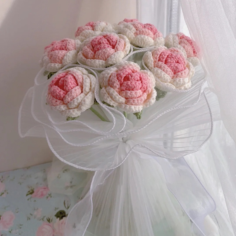 Bó Hoa Tulip Nhân Tạo Làm Thủ Công Dùng Trang Trí Phòng Ngủ Độc Đáo