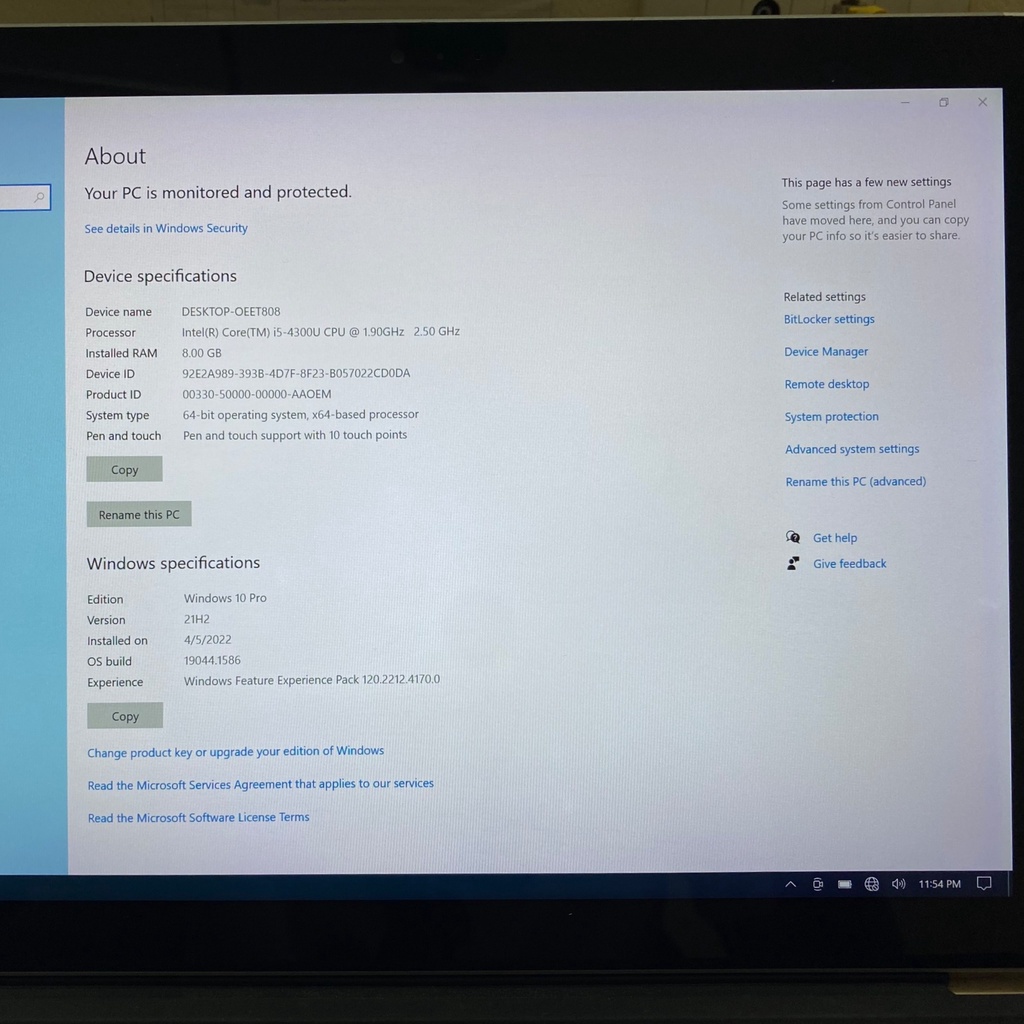 Máy Tính Bảng Laptop Microsoft Surface Pro 3, Màn Hình Cảm Ứng 2K, Kèm Bàn Phím + Nguồn Sạc