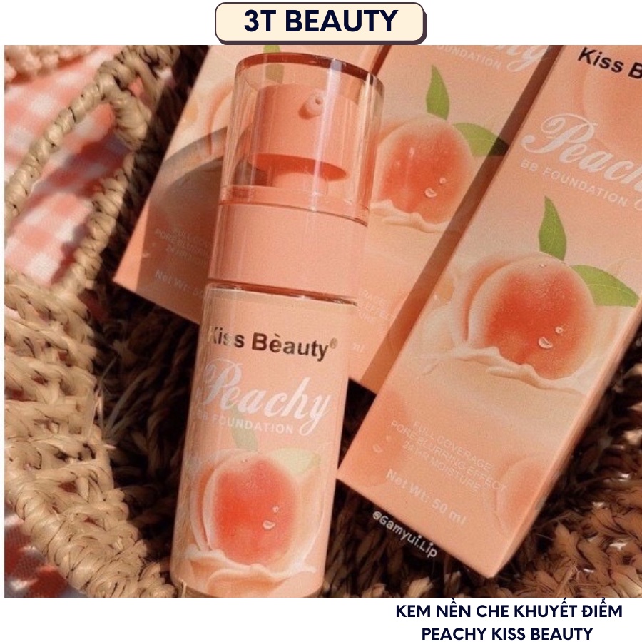 Kem nền che khuyết điểm Kiss Beauty mịn lì tự nhiên