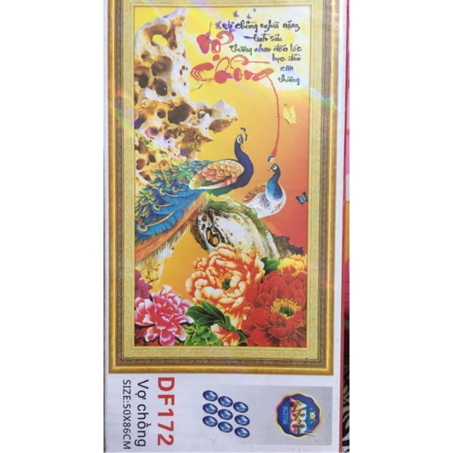 Kit tranh đính đá vợ chồng