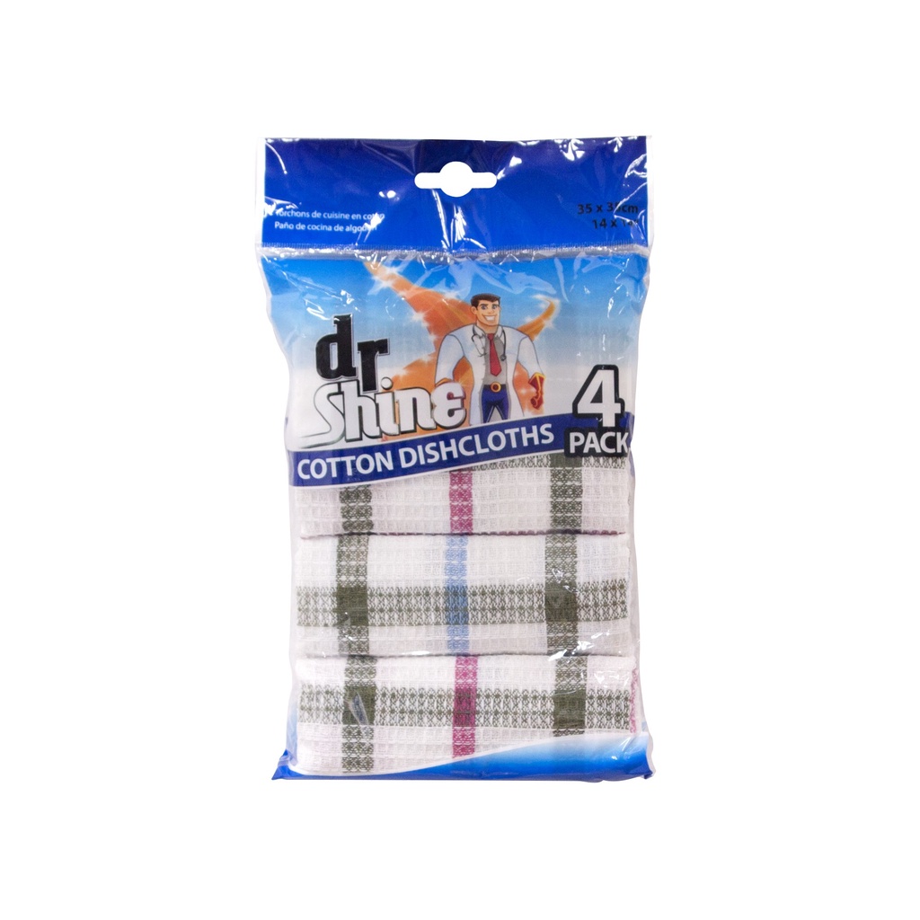 Khăn Lau Chén 35X35 cm Bộ 4 Miếng Uncle Bills BC0031