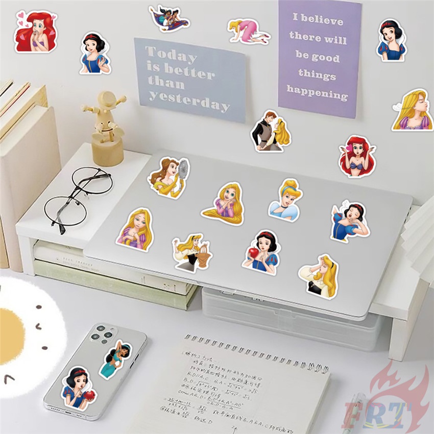 56 Cái / Bộ ☆ Hình Dán Công Chúa Disney Phối ☆ Sticker Dán Tường Chống Thấm Nước Thời Trang