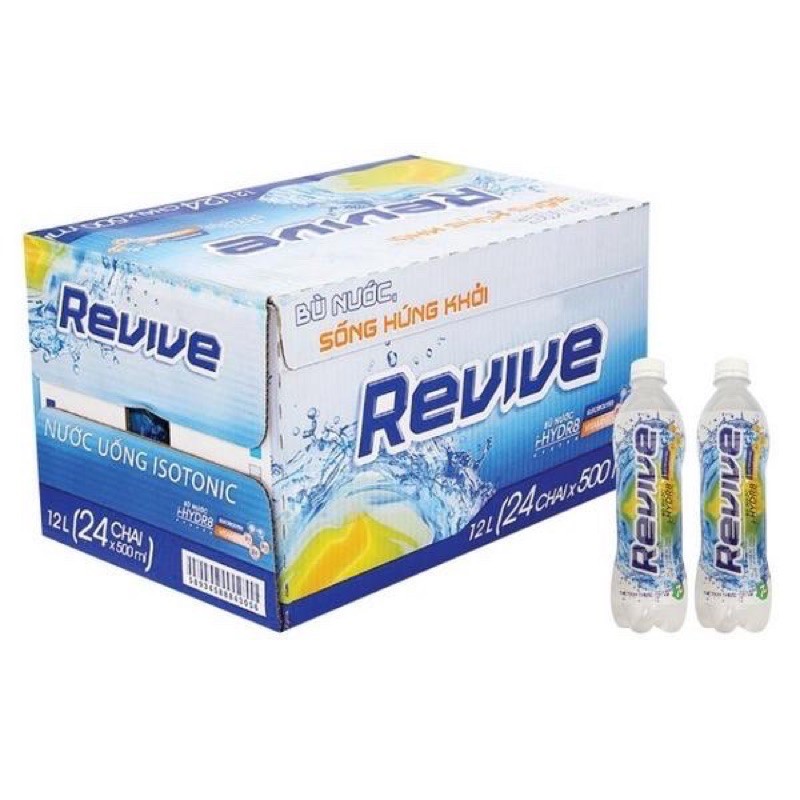 Thùng 24 Chai Nước REVIVE Bù Khoáng & Muối 500ml