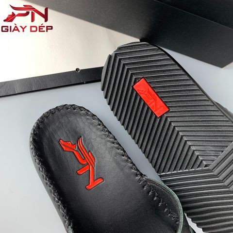 Dép nam quai ngang xỏ ngón quai chữ H da bò 100%
