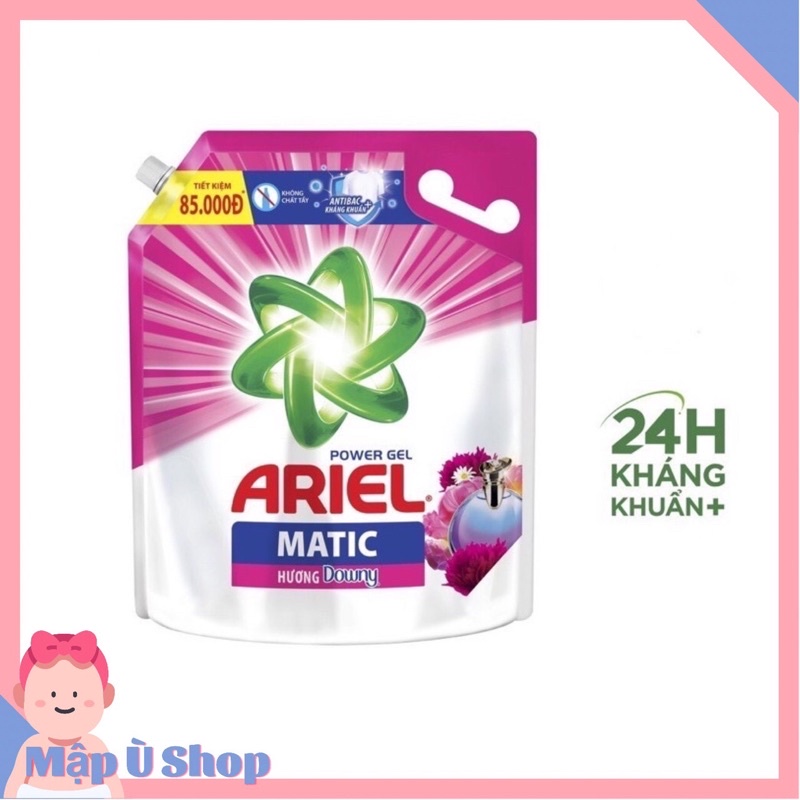 Nước giặt Ariel Matic hương Downy túi 2,1 kg và 3,2 kg